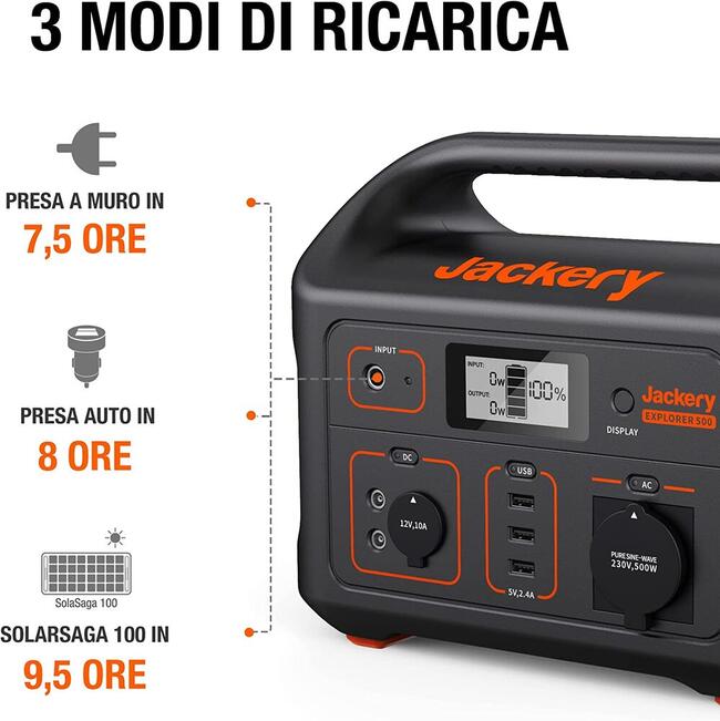 Stazione Di Ricarica Portatile Explorer 500 Jackery